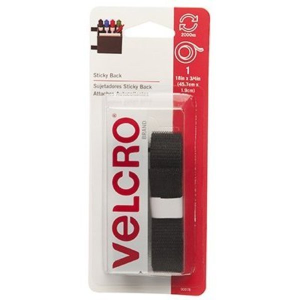 Velcro Brand 18x34 BLK Hook And Loop Tape 90078